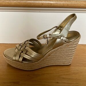 Coach espadrille wedges size 9. Brand new